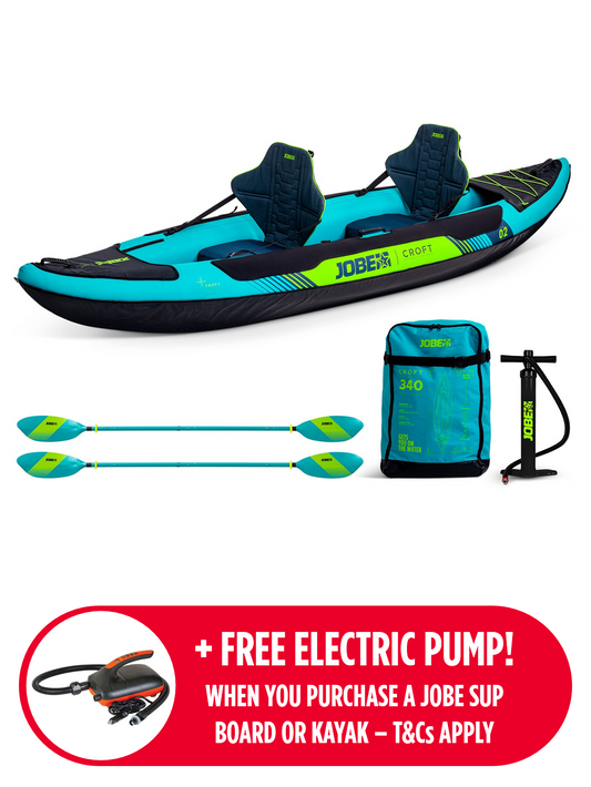 (NEW!) Jobe Croft Inflatable Kayak Package (2024)